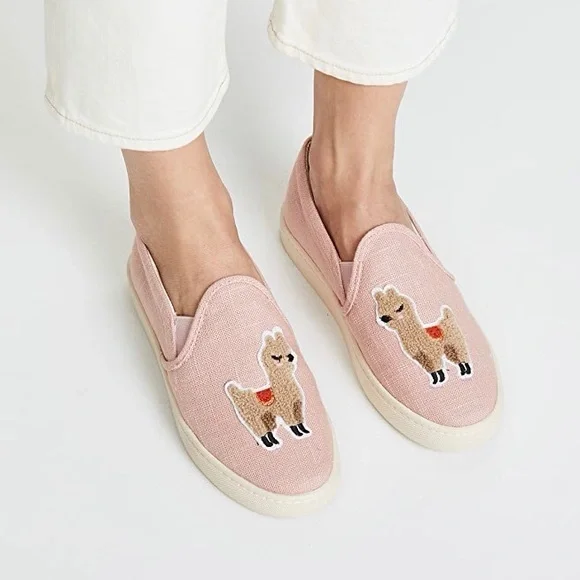 Soludos Llama Dusty Rose Slip-On Sneaker 6.5 - Picture 1 of 7